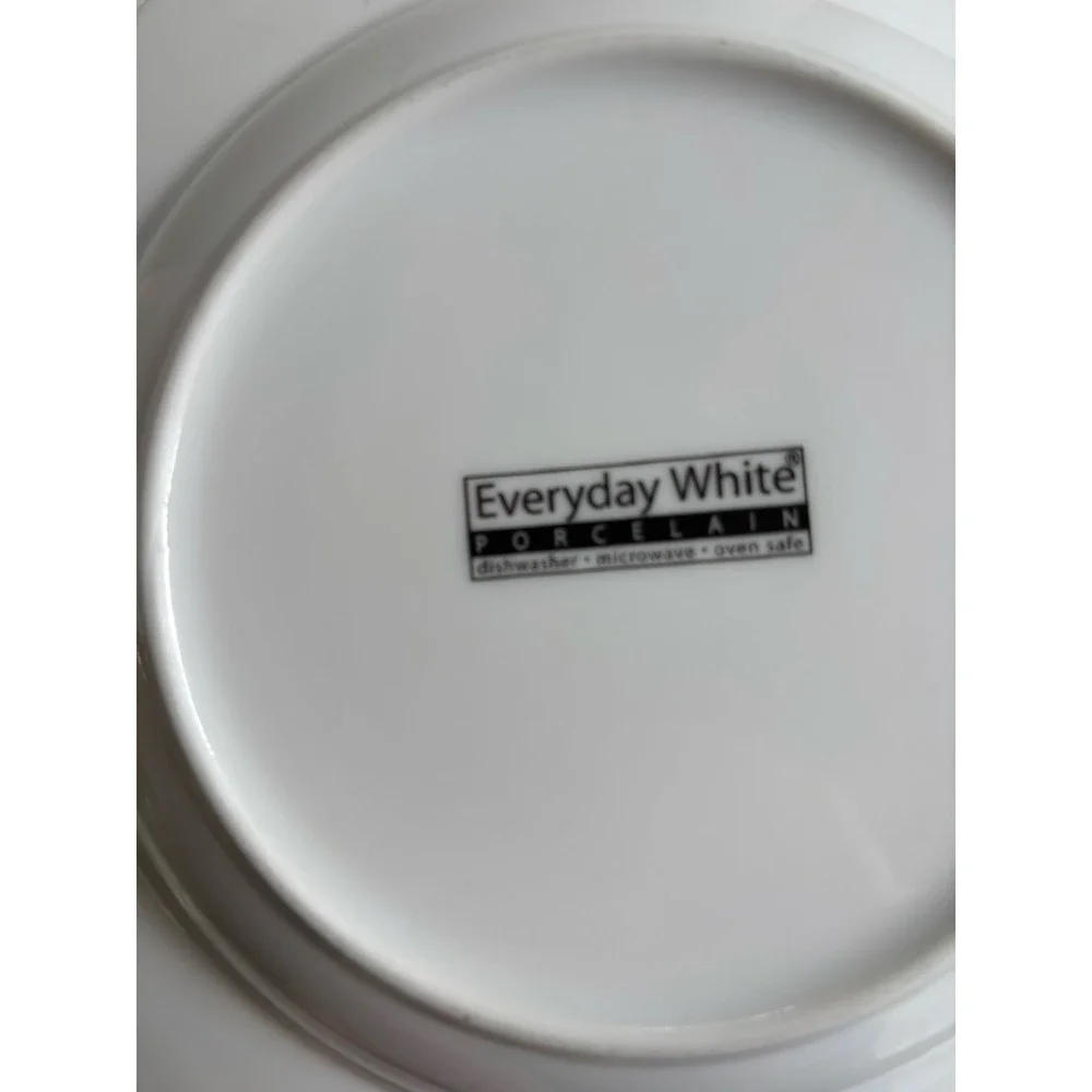 Set Of 5 Fitz And Floyd Porcelain Gourmet Rimmed Soup Bowls Everyday White